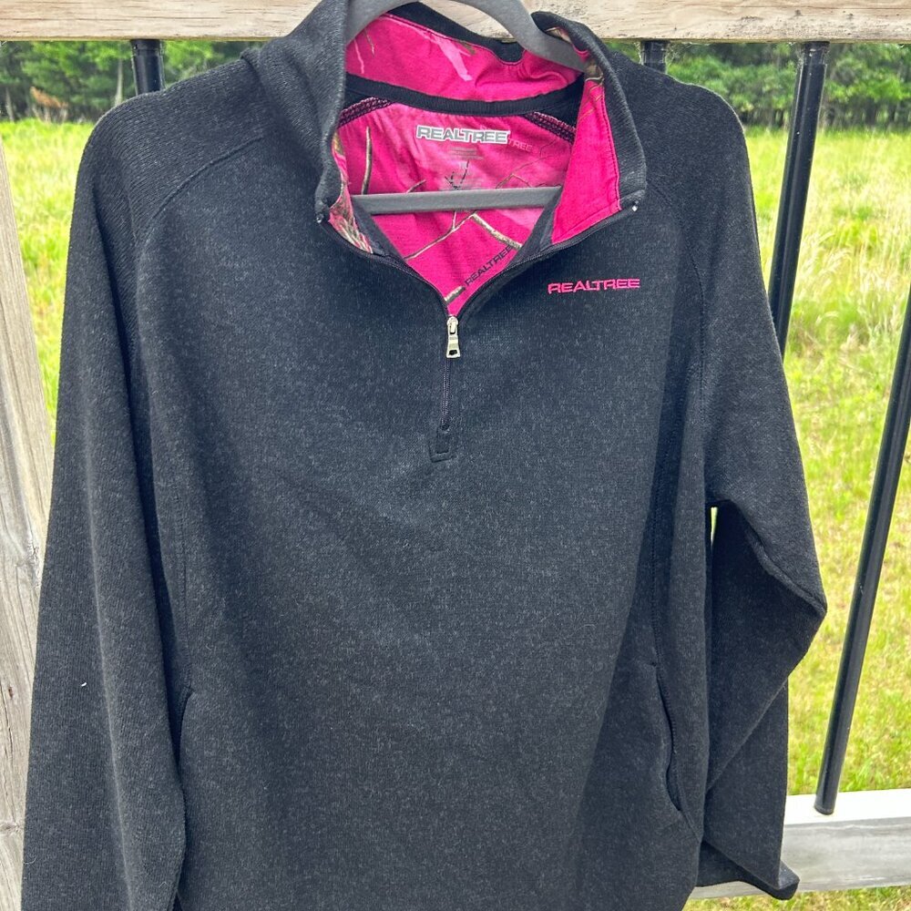 1x realtree quarter zip women's top with pockets